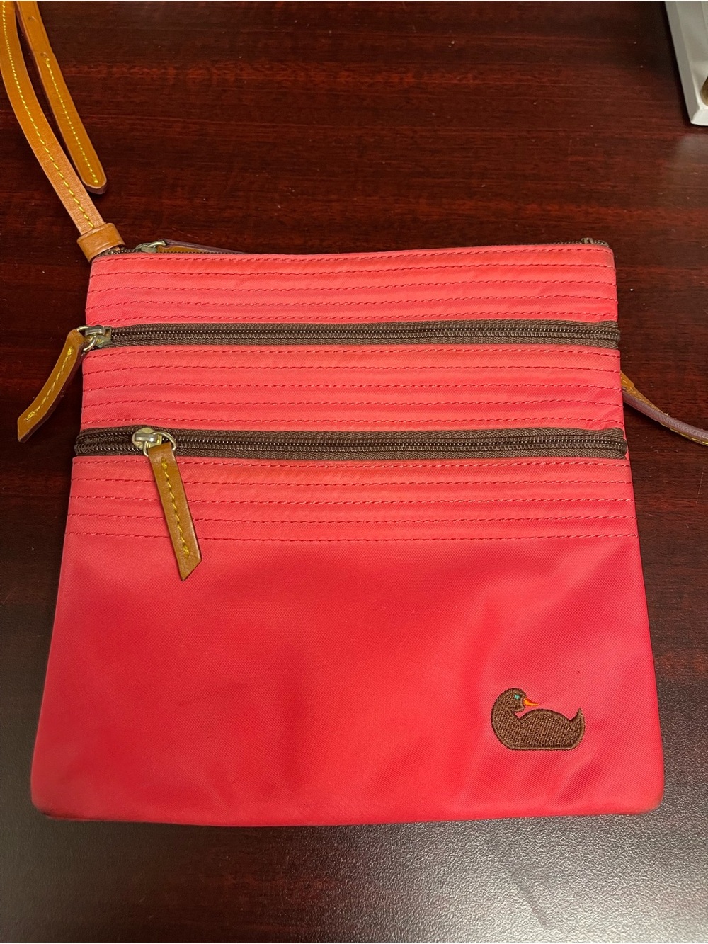 Dooney & Bourke Magenta Nylon North South Triple